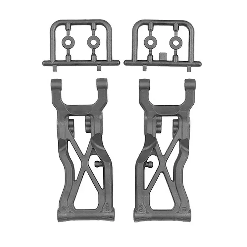 Team Associated - Rc10b7 Ft Carbon Rear Suspension Arms V2, 81Mm 1