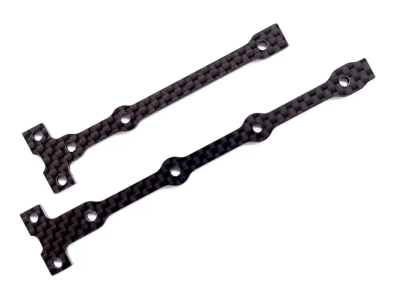 Team Associated - Rc10b74.1 Factory Team Flex Chassis Brace Support Set, 2.0Mm, Carbon Fiber 1
