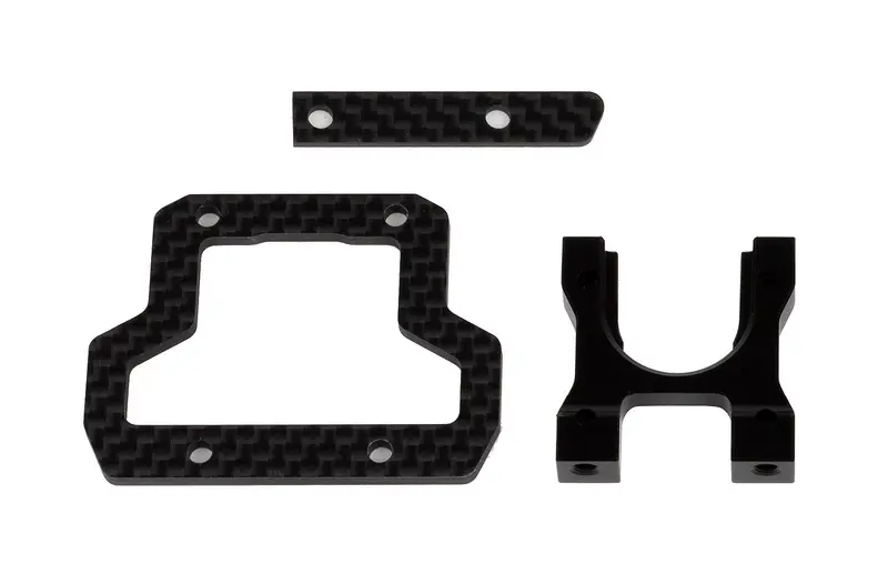 Team Associated - Rc10b74.2 Center Bulkhead And Brace Set, Decoupled Slipper 1