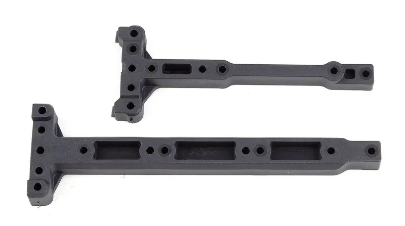 Team Associated - Rc10b74 Factory Team Chassis Braces, Carbon Fiber 1