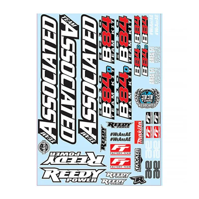 Team Associated - Rc10b84 Decal Sheet 1