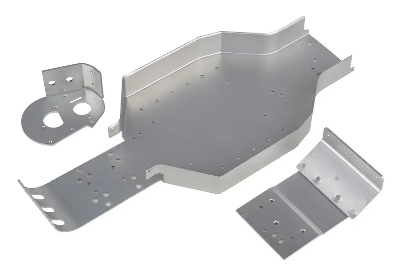 Team Associated - Rc10cc Chassis, Nose Plate, Motor Mount, Silver 1