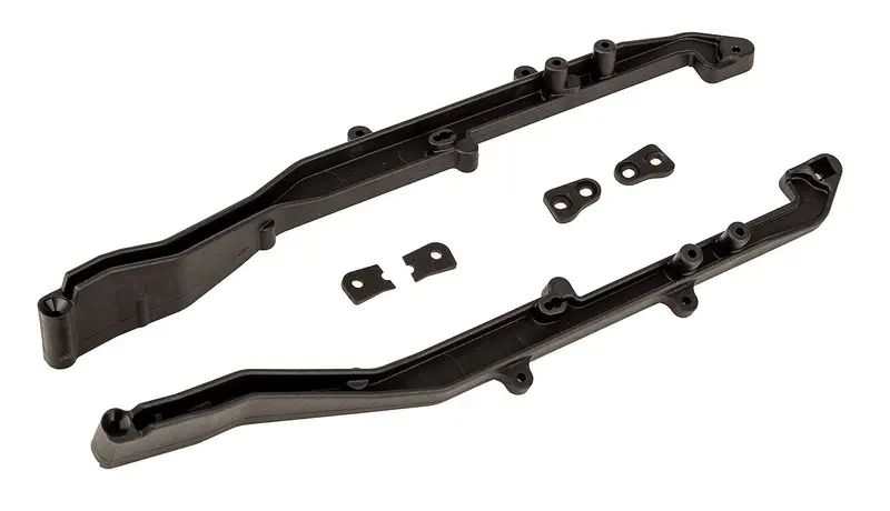 Team Associated - Rc10sc6.4 Ft Side Rails And Tower Wedges, Carbon 1