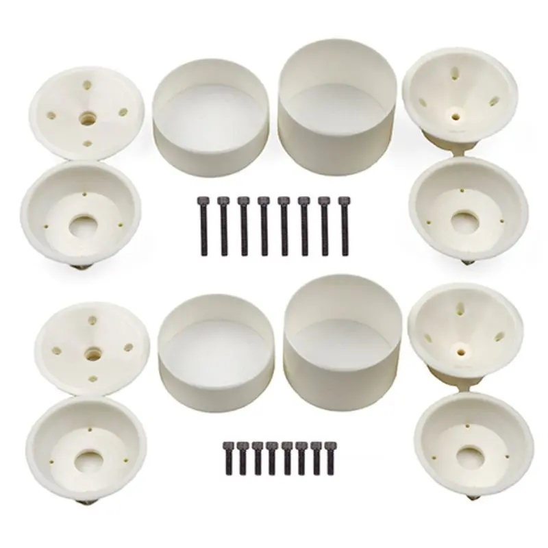 Team Associated - Rc10t Wide Rear And Narrow Front Wheels, (3-Piece) White 1