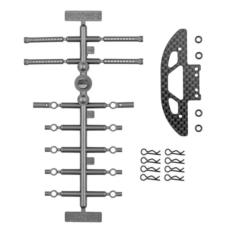Team Associated - Rc28r Front Bumper And Body Mount Set 1