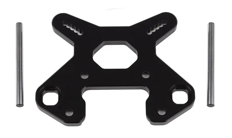 Team Associated - Rc8b4 Front Shock Tower V2, Black Aluminum 1