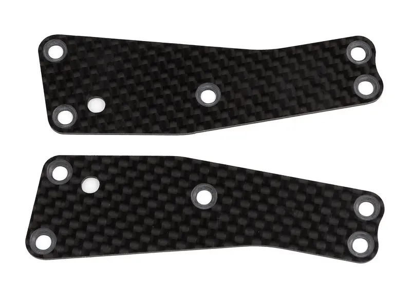 Team Associated - Rc8t3.2 Factory Team Front Upper Suspension Arm Inserts, 1.2Mm, Carbon Fiber 1