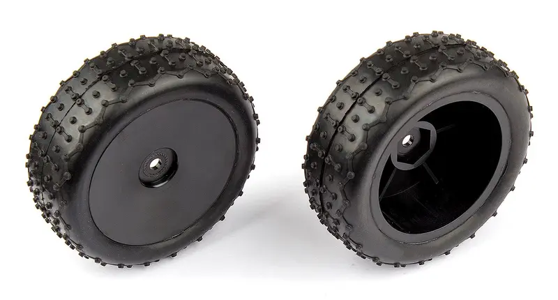 Team Associated - Rear Wide Mini Pin Tires, Mounted, For Reflex 14T Or 14B 1