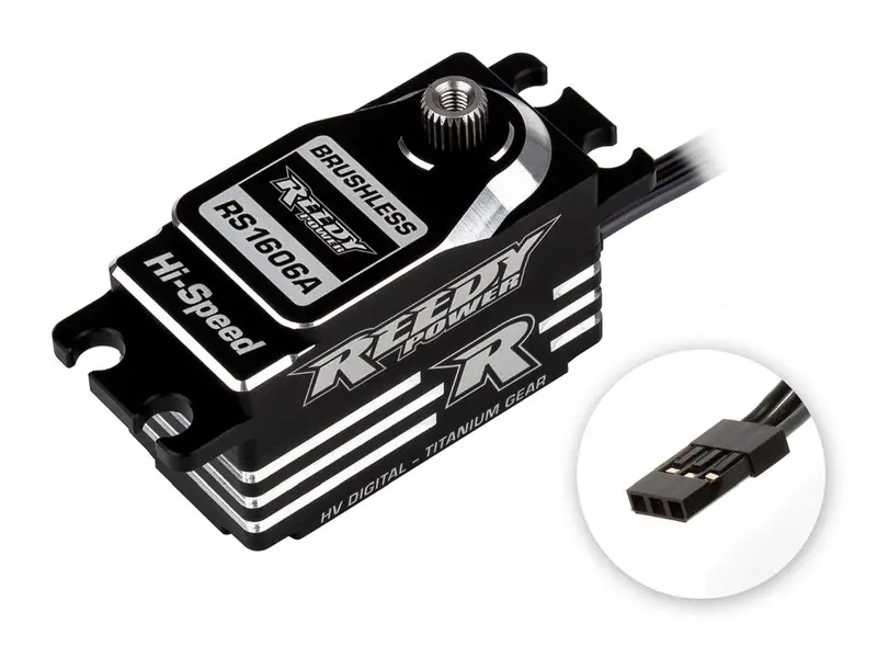 Team Associated - Reedy Rs1606a Low-Profile Titanium Gear Brushless Hi-Speed Servo 1