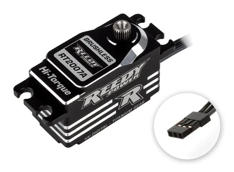 Team Associated - Reedy Rt2007a Low-Profile Titanium Gear Brushless Hi-Torque Hv Servo 1