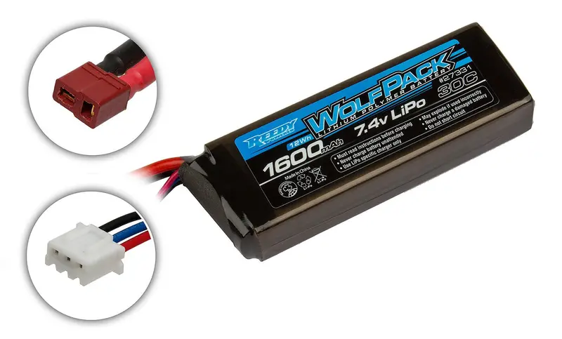 Team Associated - Reedy Wolfpack Lipo 1600Mah 30C 7.4V Battery Pack 1