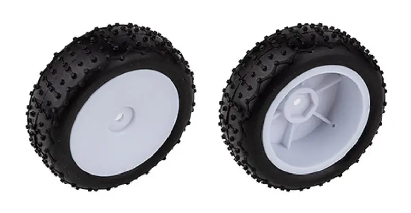 Team Associated - Reflex 14 Mini Pin Tires Mounted On Narrow Wheels, White 1
