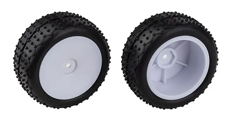 Team Associated - Reflex 14 Mini Pin Tires Mounted On Wide Wheels, White 1