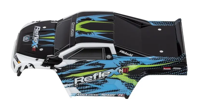 Team Associated - Reflex 14Mt Body Set, Blue/White 1