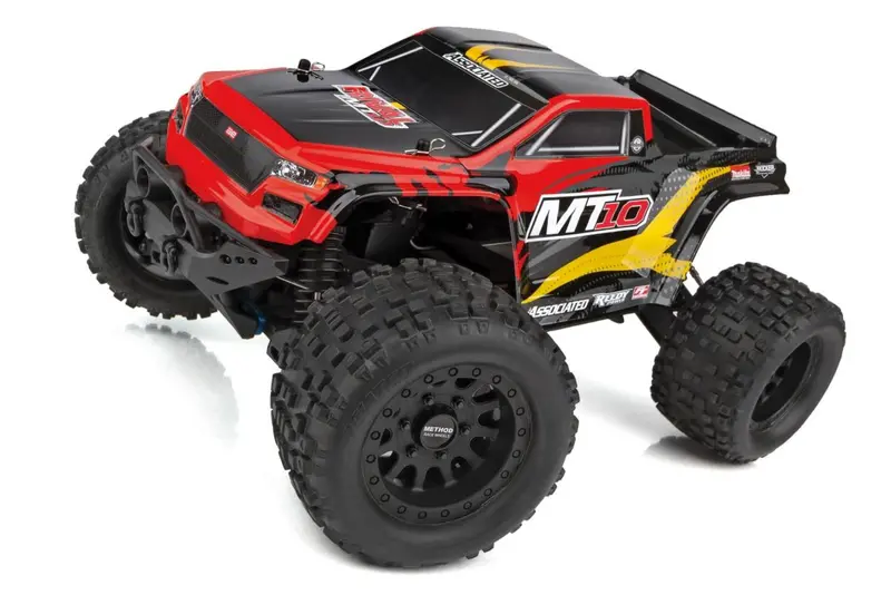 Team Associated - Rival Mt10 1/10 Scale Rtr Electric Brushless 4Wd Monster Truck V2, Red, Lipo Combo 1