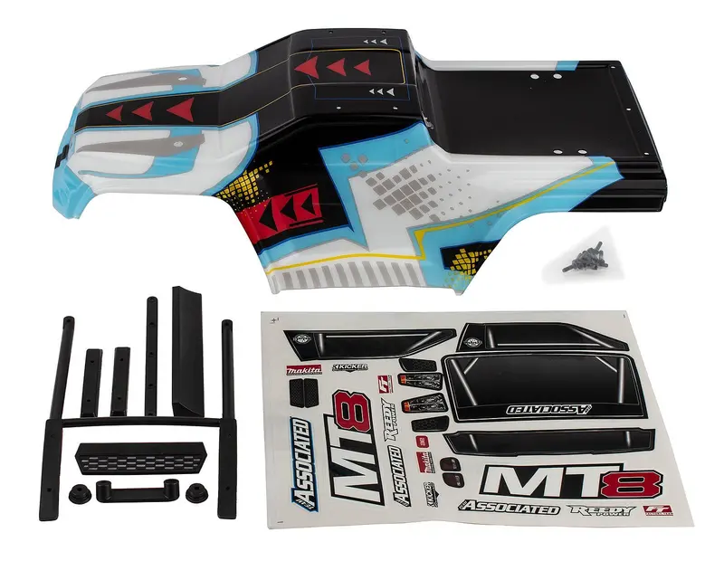 Team Associated - Rival Mt8 Body Set, Painted 1