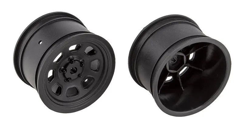 Team Associated - Sr10 Black Rear Wheels, 1 Pair 1