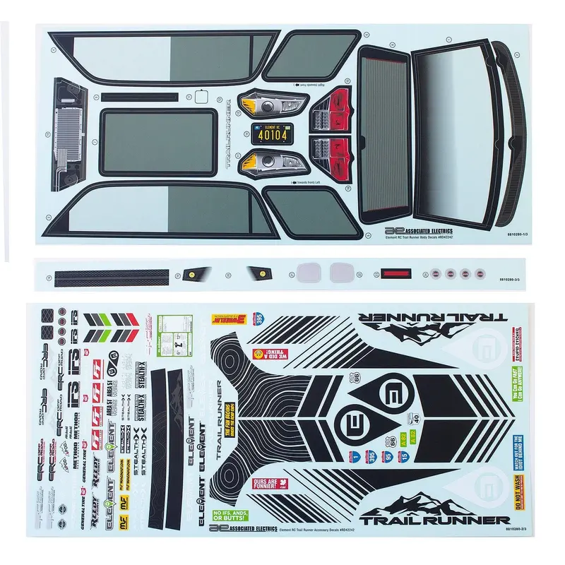 Team Associated - Trailrunner Decal Sheet 1