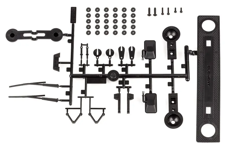 Team Associated - Trailwalker Body Accessories, Black 1