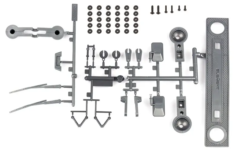 Team Associated - Trailwalker Body Accessories, Silver 1