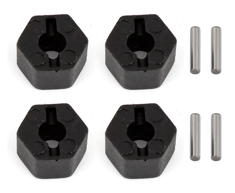 Team Associated - Wheel Hexes And Pins Set, For Cr12 1