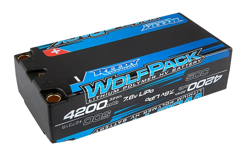 Team Associated - Wolfpack Hv-Lipo Battery, 4200Mah 50C 7.6V, Shorty 1