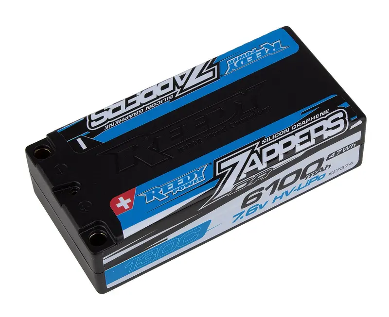 Team Associated - Zappers Dr 6100Mah 130C 7.6V High Voltage Lipo Shorty Battery 1