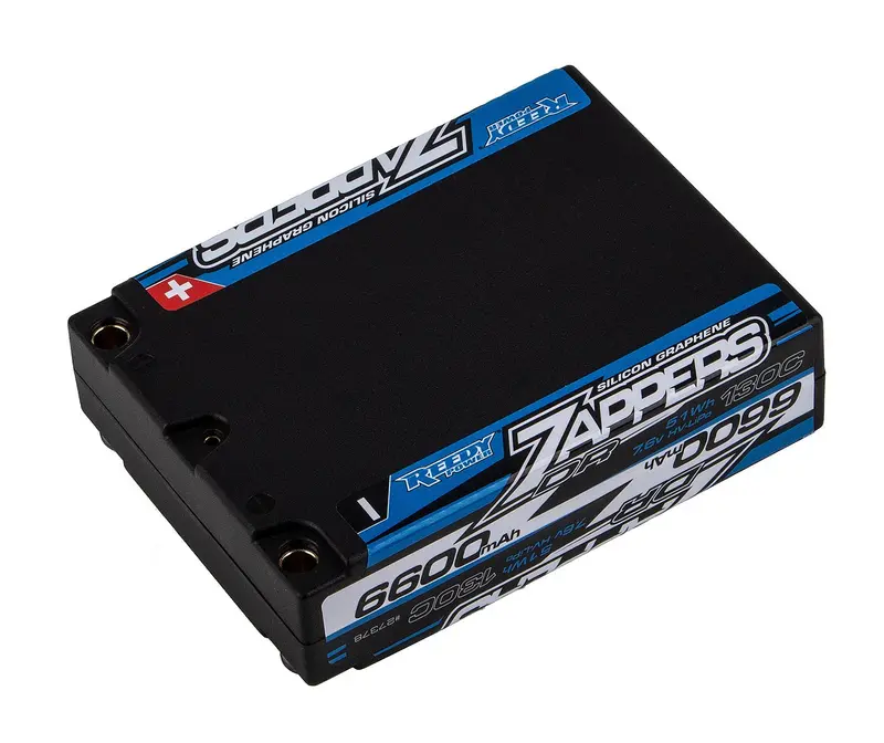 Team Associated - Zappers Dr 6600Mah 130C 7.6V Sq Competition Hv-Lipo Drag Battery 1