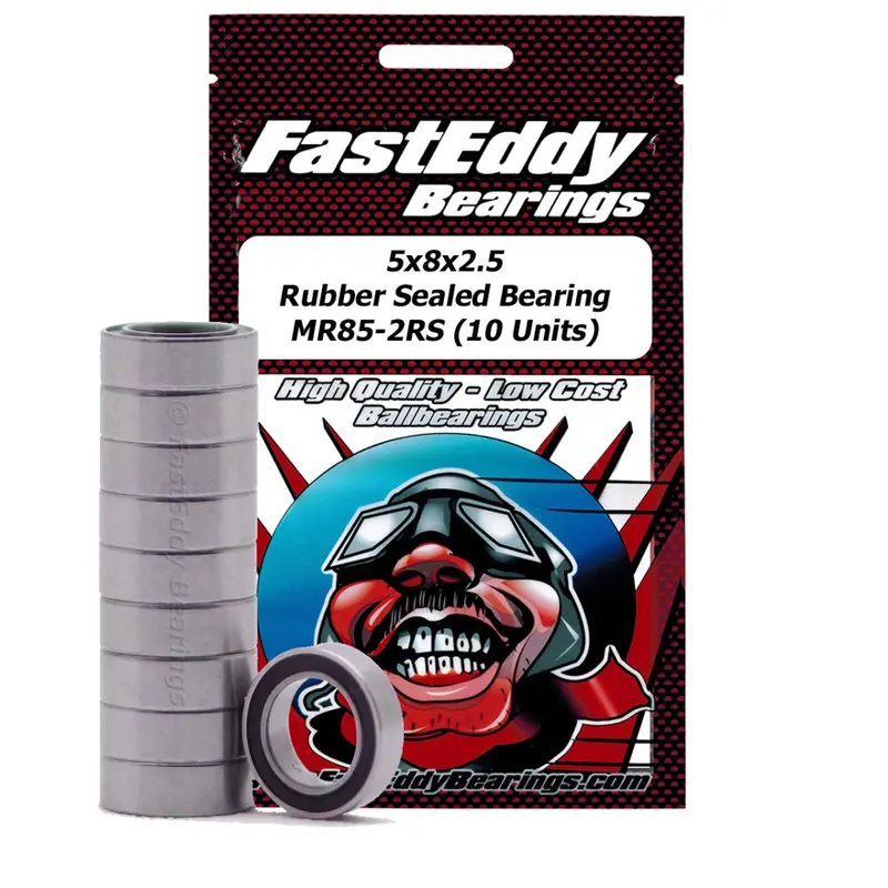 Team Fasteddy - Tamiya 850 Rubber Sealed Replacement Bearing 5X8x2.5 10 Units 1