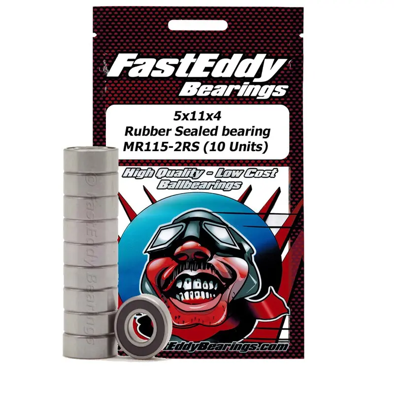 Team Fasteddy - Traxxas 5116 Rubber Sealed Replacement Bearing 5X11x4mm (10) 1