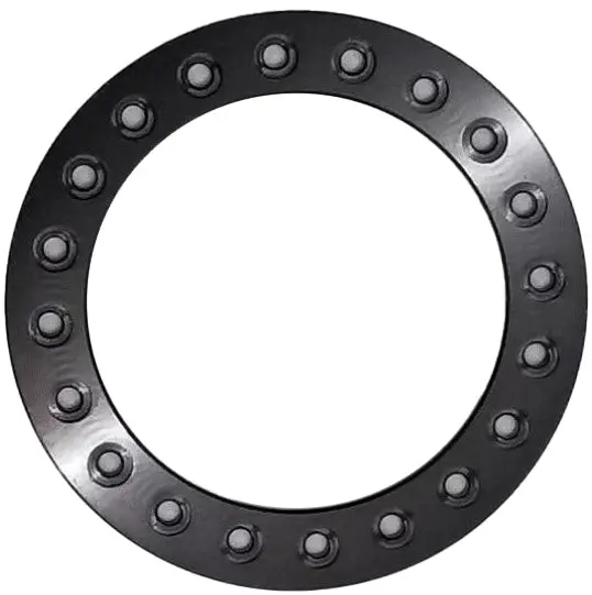 Team Knk - 1.9 Aluminum Beadlock Ring Style 11 Black 1