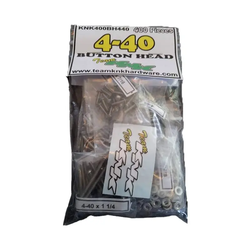Team Knk - 4-40 Button Head Bulk Bag - 400 Piece Stainless Bulk Bag 1