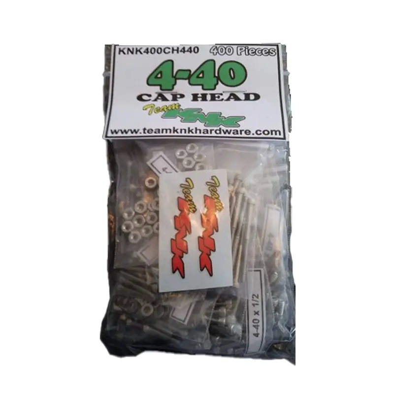 Team Knk - 4-40 Cap Head Bulk Bag - 400 Piece Stainless Bulk Bag 1