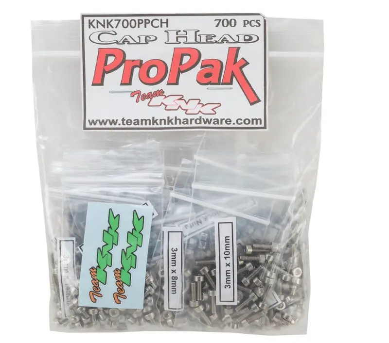 Team Knk - Cap Head Pro Pak - 700 Piece Stainless Bulk Bag 1