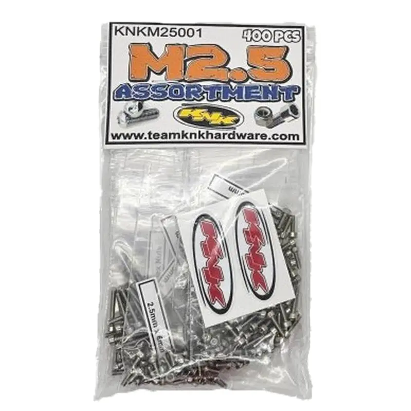 Team Knk - M2.5 Assortment Bulk Bag - 400 Piece Stainless Bulk Bag 1