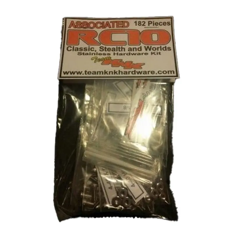 Team Knk - Stainless Hardware Kit For Associated Classic, Stealth And Worlds Car 182 Pieces 1