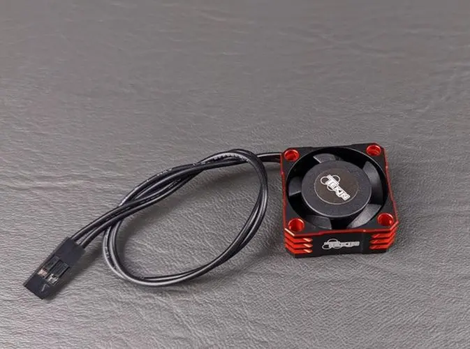 Tekin - Fan 25X25x10 Hiflow Black/Red, 2Pin 180Mm 1