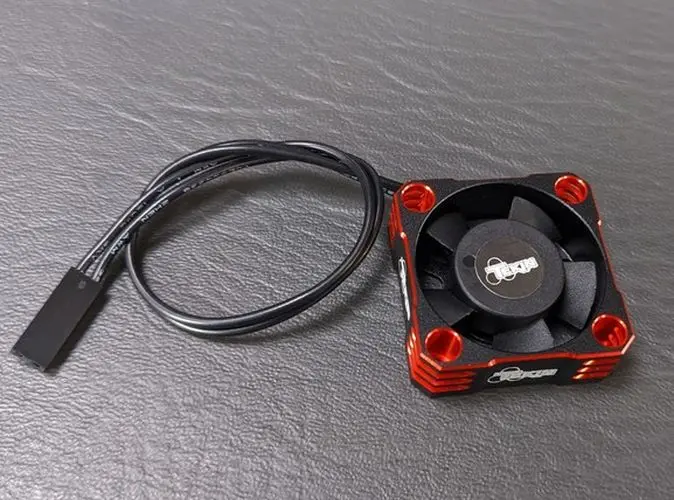 Tekin - Fan 30X30x10 Hiflow Fan Black/ Red 2Pin 180Mm 1