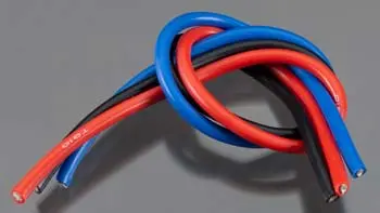 Tq Wire - 10 Gauge Super Flexible Wire - 1' Ea. Black, Red, Blue 1