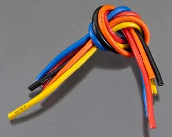 Tq Wire - 10 Gauge Super Flexible Wire - 1' Ea. Black, Red, Blue, Yellow, Orange 1