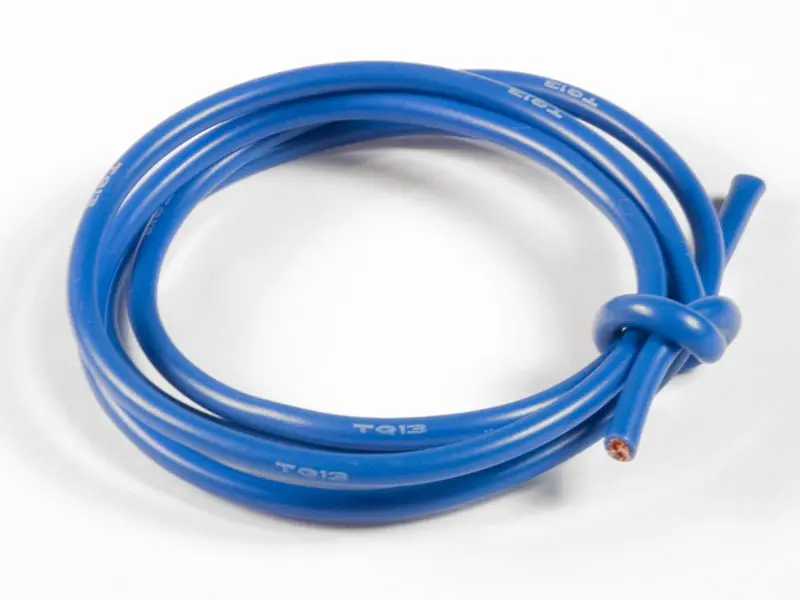 Tq Wire - 13 Gauge Super Flexible Wire- Blue 3' 1