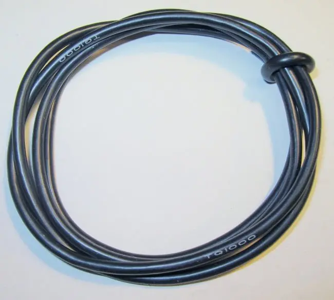 Tq Wire - 14 Gauge 1000 Strand Super Flexible Wire- 3' Black 1