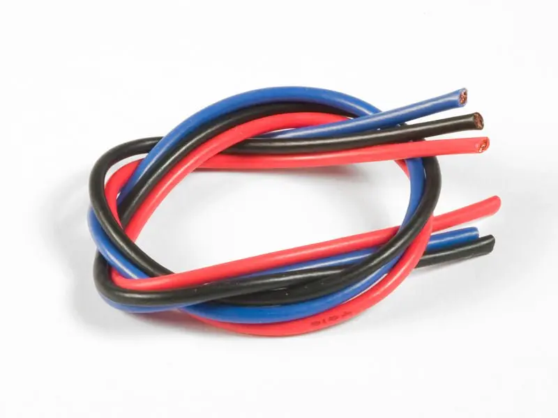 Tq Wire - 16 Gauge Super Flexible Wire- 1' Ea. Black, Red, Blue 1