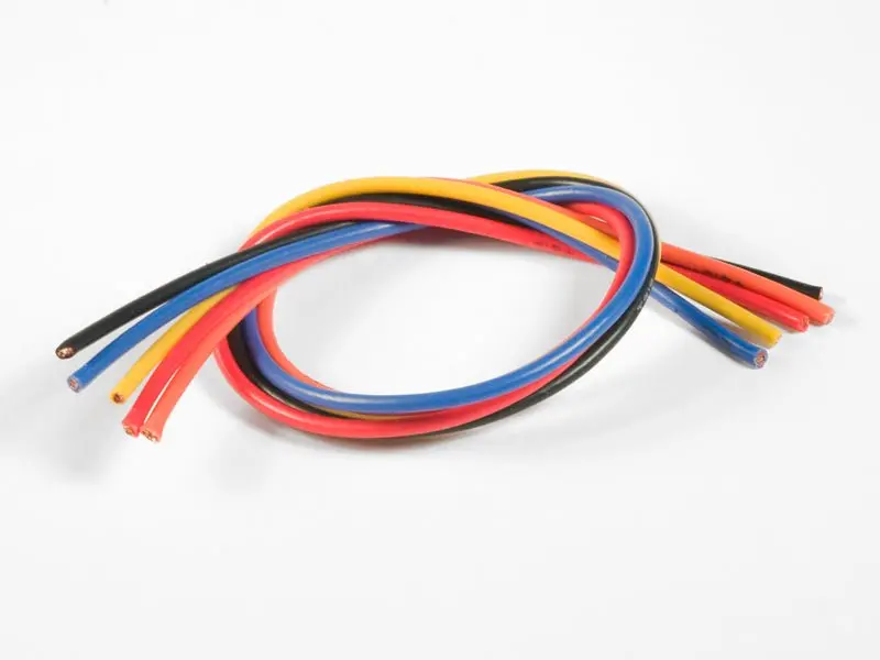 Tq Wire - 16 Gauge Super Flexible Wire- 1' Ea. Black, Red, Blue, Yellow, Orange 1
