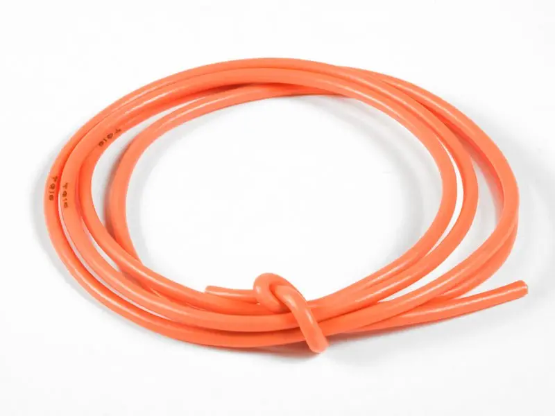 Tq Wire - 16 Gauge Super Flexible Wire- Orange 3' 1