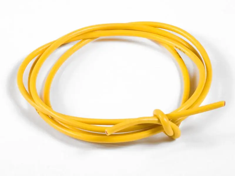 Tq Wire - 16 Gauge Super Flexible Wire- Yellow 3' 1