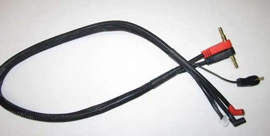 Tq Wire - 2S Charge Cable For X6 W/ Strain Reliefs 1