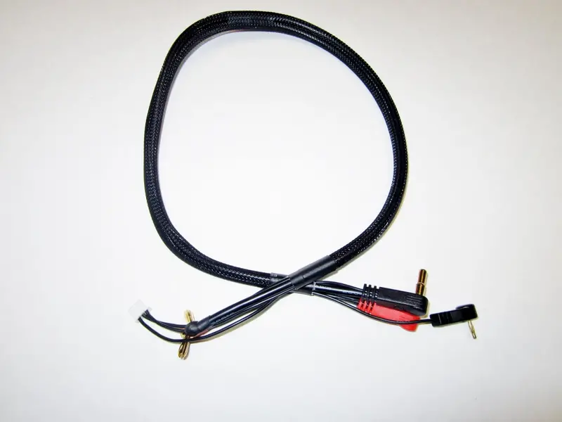 Tq Wire - 2S Pro Charging Cable With 4Mm + 5Mm Bullets And Strain Reliefs 1