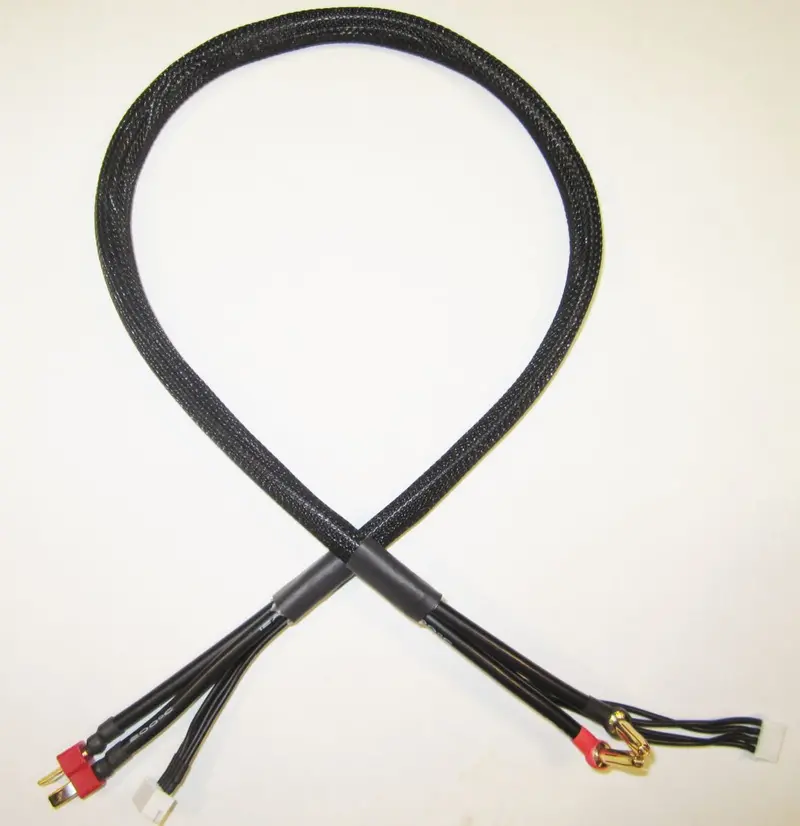 Tq Wire - 3S Charge Cable W/ Deans Plug (2') 1