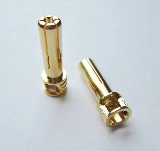 Tq Wire - 5Mm Male Bullets Window Top (Pr.) Gold 21Mm 1